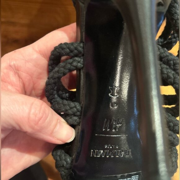 BNIB BALMAIN X H&M black rope gladiator boots 41 - Picture 8 of 8